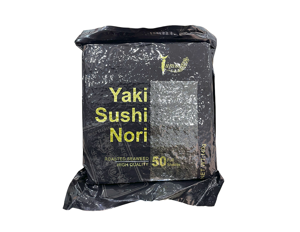ALGAS MARINHAS YAKI SUSHI NORI BLACK YUMM 140 G (CX 90 PCT)